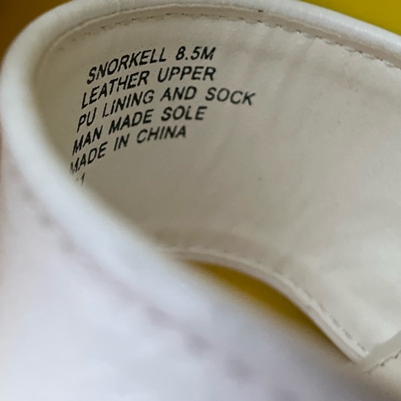 White Leather Ankle Wrap Platform Sandals Steve Madden - Picture 3 of 7